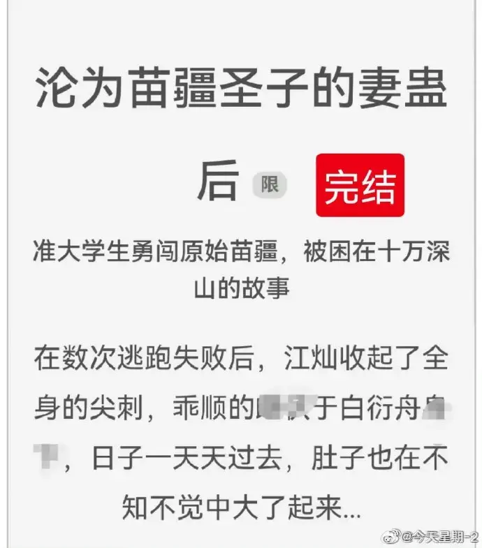 《沦为苗疆圣子的妻蛊后》全集txt下载-沦为苗疆圣子的妻蛊后免费阅读-狐狸雨小说完结版资源-全文在线观看